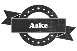 Aske grunge logo