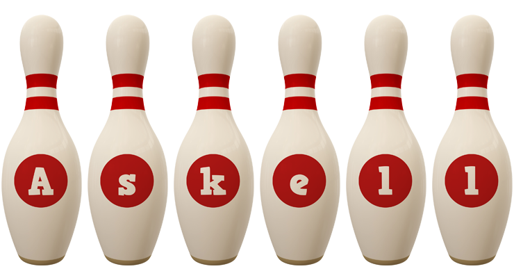 Askell bowling-pin logo