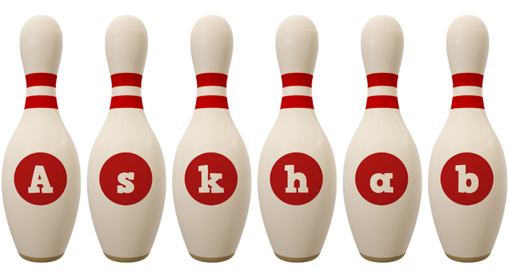 Askhab bowling-pin logo