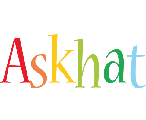 Askhat birthday logo