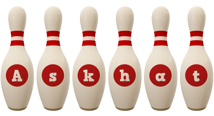Askhat bowling-pin logo
