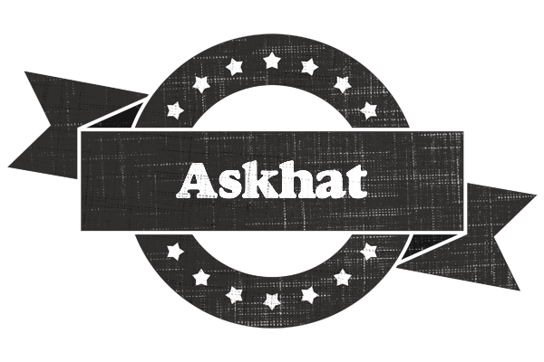 Askhat grunge logo