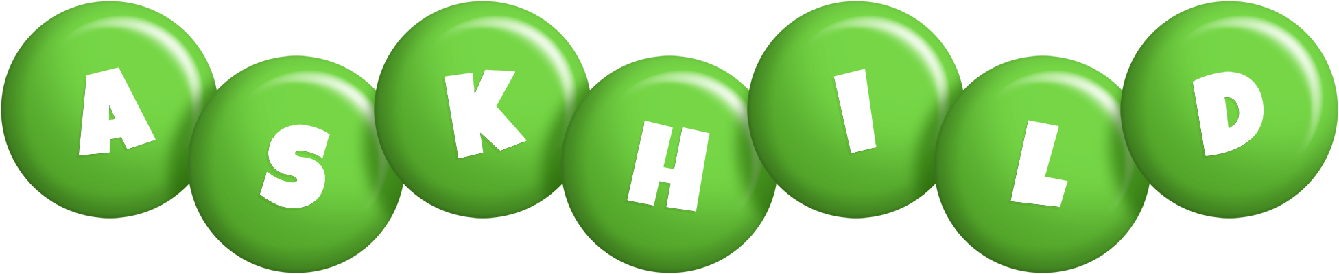 Askhild candy-green logo