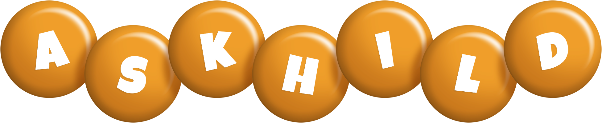 Askhild candy-orange logo