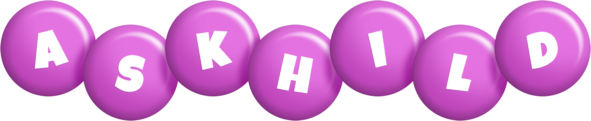 Askhild candy-purple logo