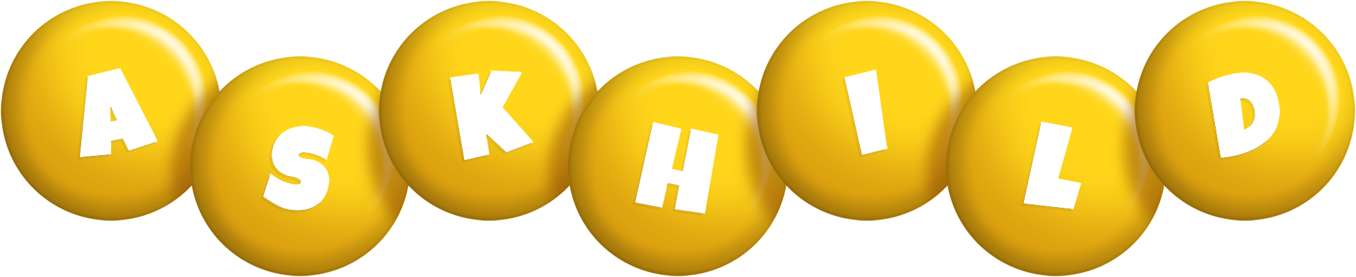 Askhild candy-yellow logo