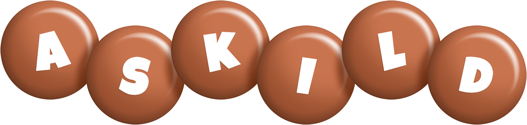 Askild candy-brown logo