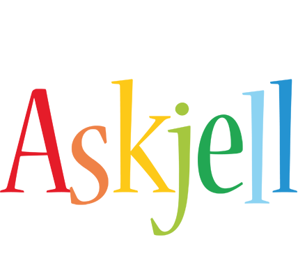 Askjell birthday logo
