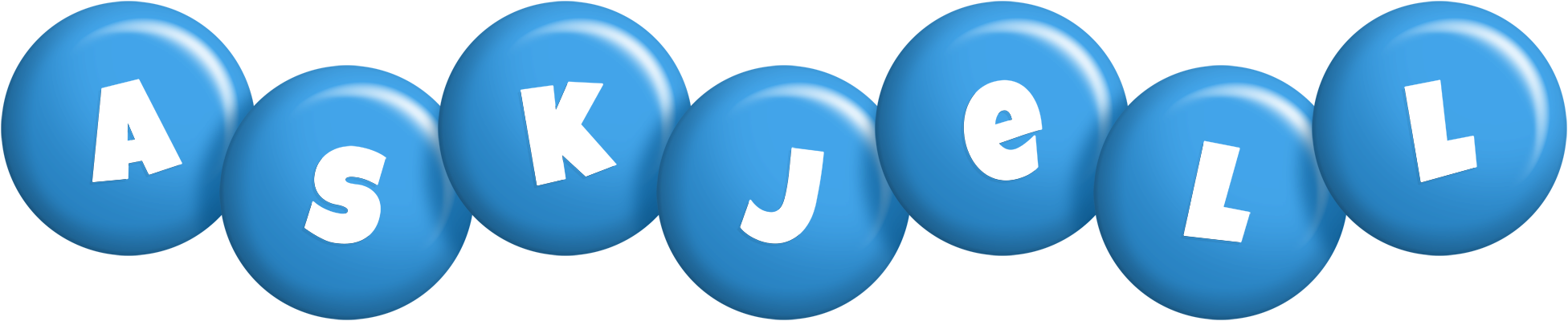 Askjell candy-blue logo