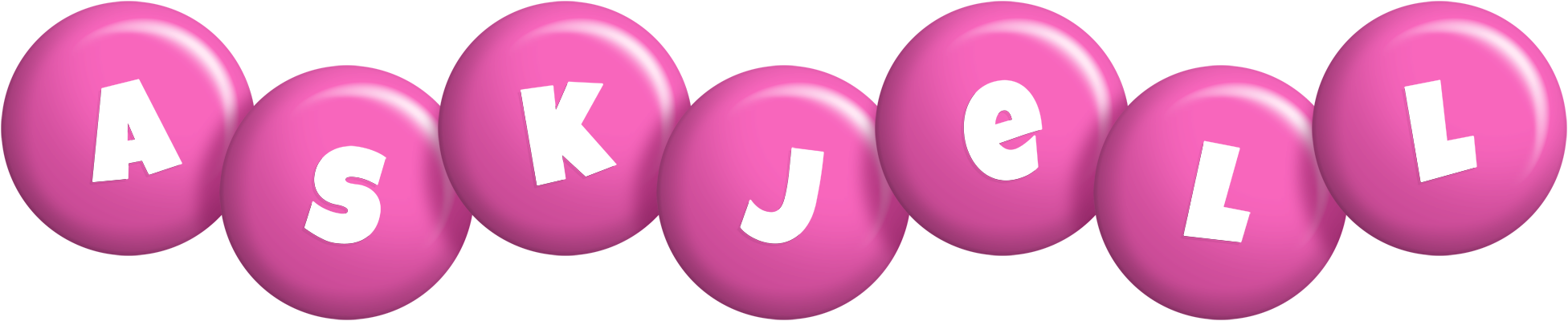 Askjell candy-pink logo