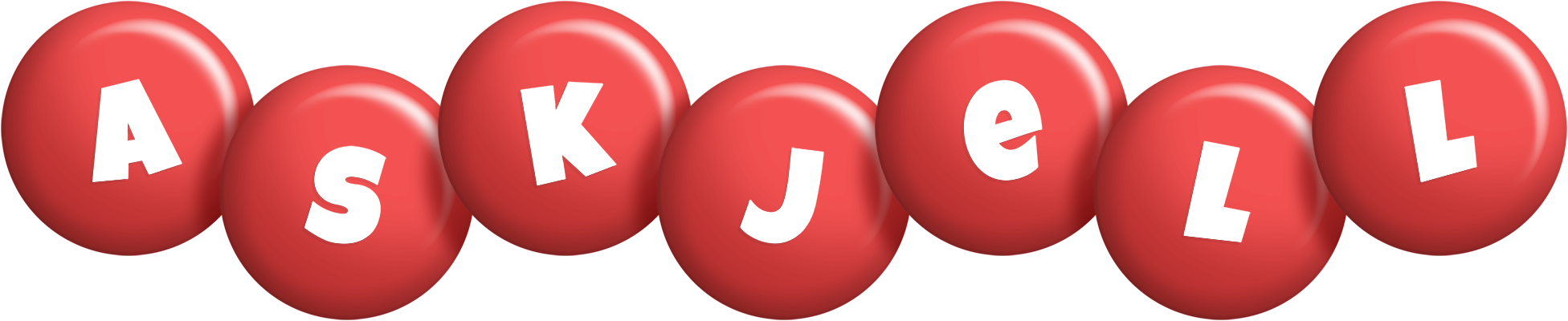 Askjell candy-red logo