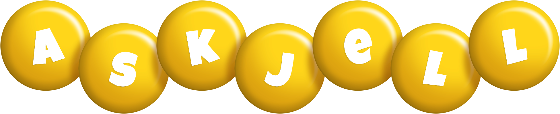 Askjell candy-yellow logo