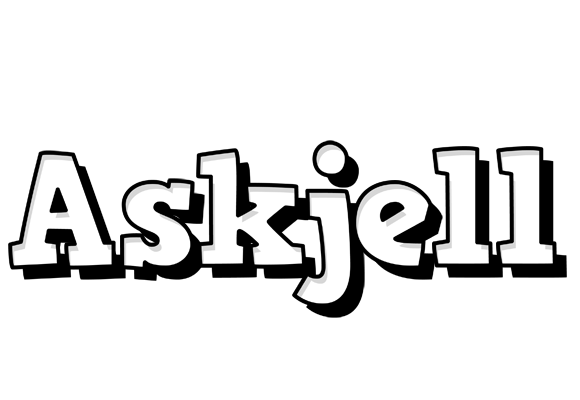 Askjell snowing logo