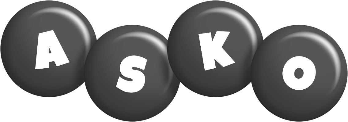 Asko candy-black logo