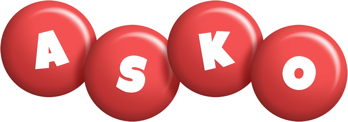 Asko candy-red logo