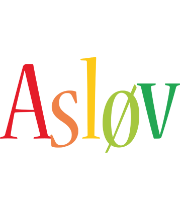 Asløv birthday logo