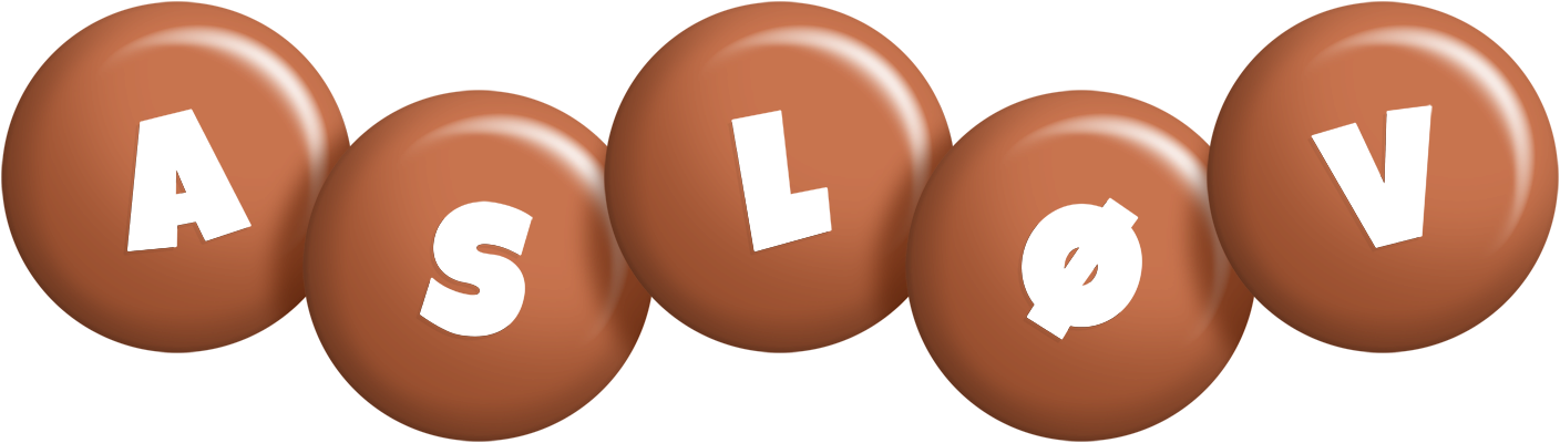 Asløv candy-brown logo