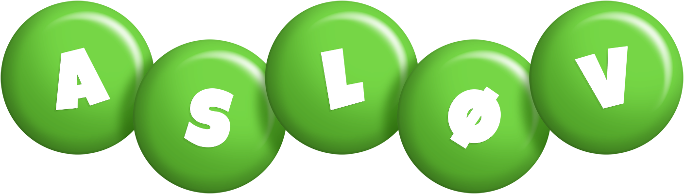 Asløv candy-green logo