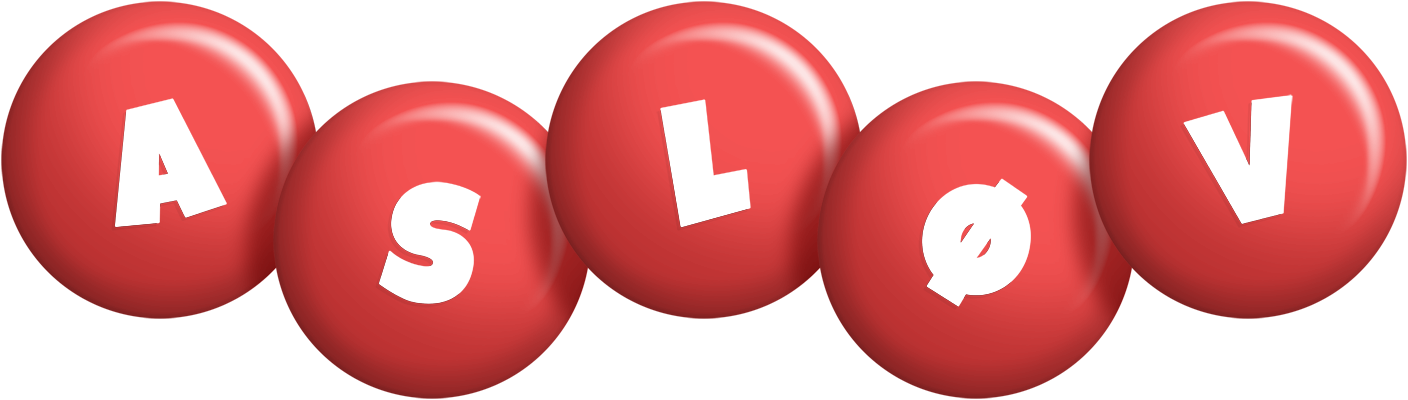 Asløv candy-red logo