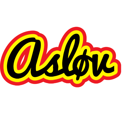Asløv flaming logo