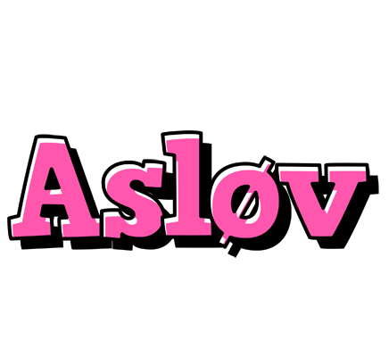 Asløv girlish logo
