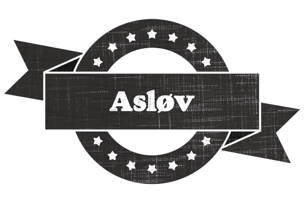Asløv grunge logo