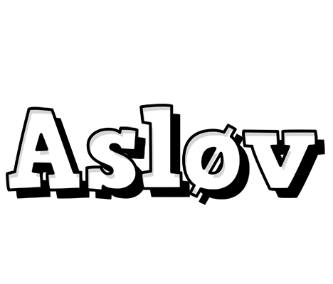 Asløv snowing logo