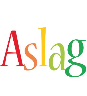Aslag birthday logo