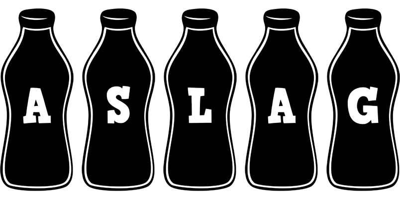 Aslag bottle logo