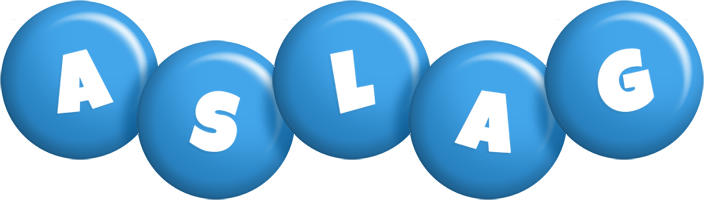 Aslag candy-blue logo
