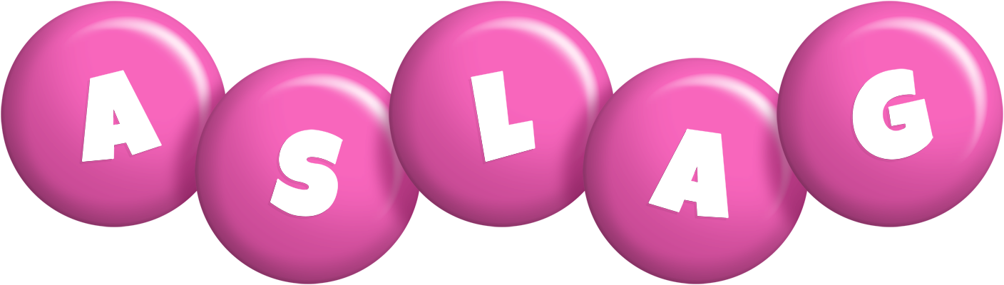 Aslag candy-pink logo