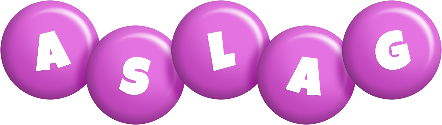 Aslag candy-purple logo