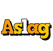 Aslag cartoon logo