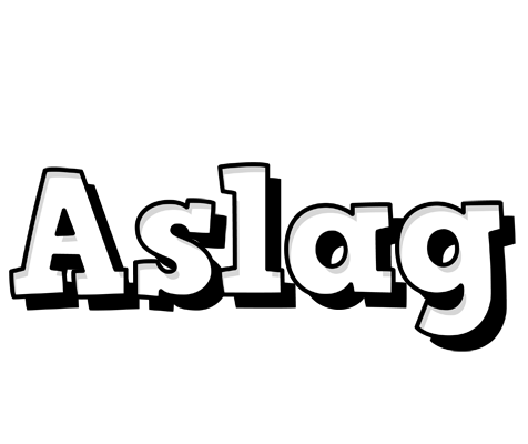 Aslag snowing logo