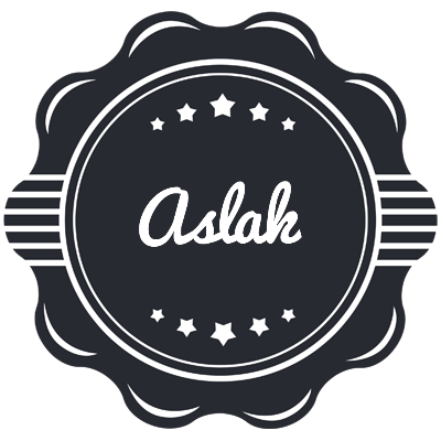 Aslak badge logo