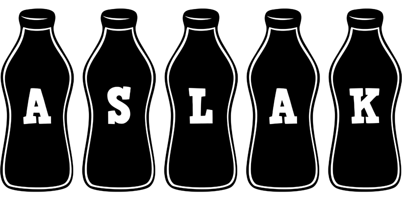 Aslak bottle logo