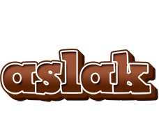 Aslak brownie logo