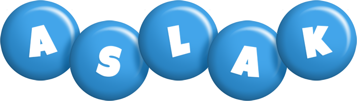Aslak candy-blue logo