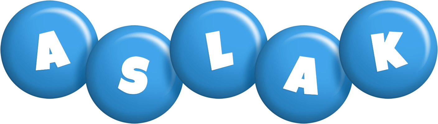 Aslak candy-blue logo
