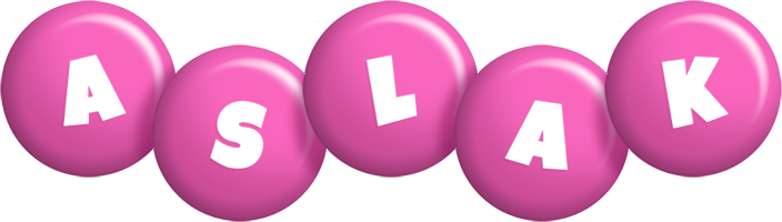 Aslak candy-pink logo