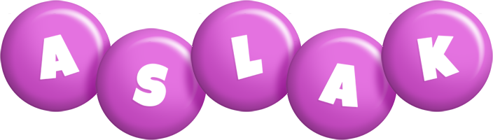 Aslak candy-purple logo