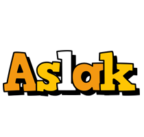 Aslak cartoon logo