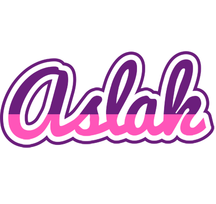 Aslak cheerful logo