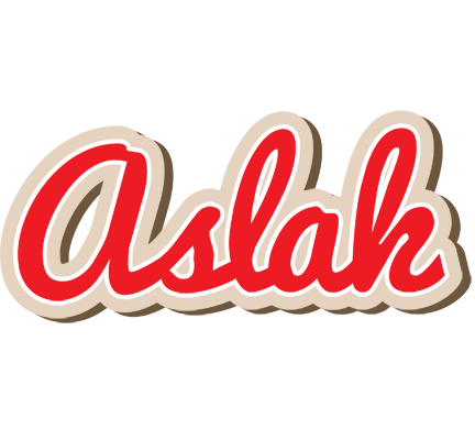 Aslak chocolate logo