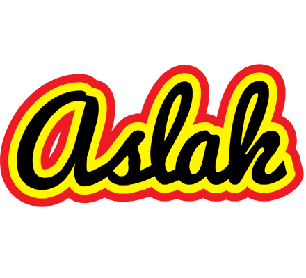 Aslak flaming logo