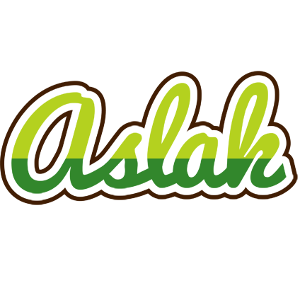 Aslak golfing logo