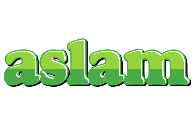 Aslam apple logo