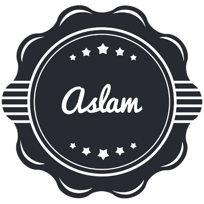 Aslam badge logo