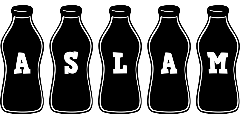 Aslam bottle logo