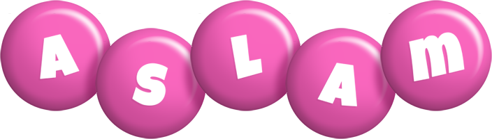 Aslam candy-pink logo